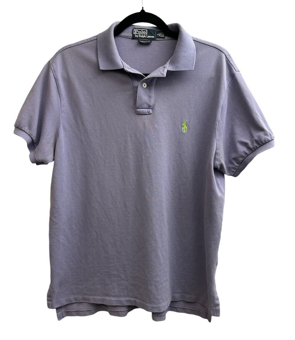Polo by Ralph Lauren Lavender Purple Men's Short Sleeve Polo Shirt LOGO Sz Large